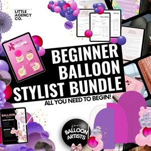 The Balloon Stylist Bundle All-In-One Package For Balloon Artists Template for Balloon Business Editable Balloon Decor Pricing