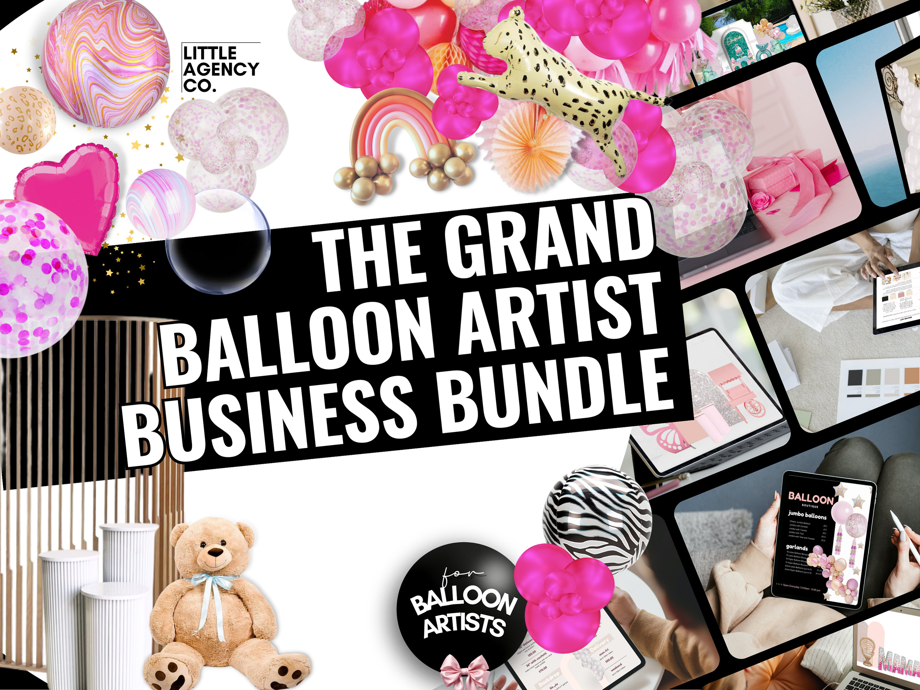 Balloon Artist Grand Bundle: Event Planning Mockups (Digital)