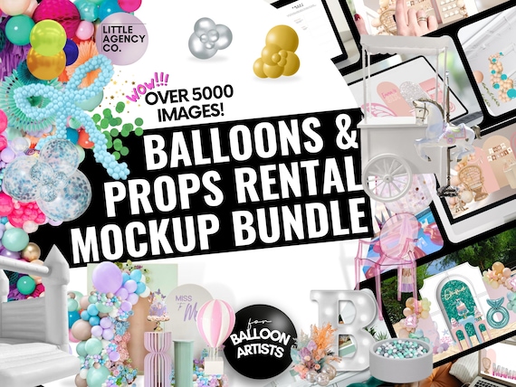 Balloon Artist Mockup Bundle: 5000+ PNG Templates
