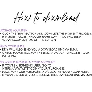 Step-by-step instruction image on acquiring digital download products, guiding event planners through the process of receiving our online balloon artist toolkit for easy event mockup creation