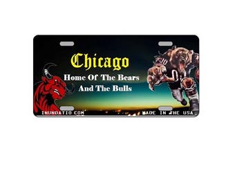 Chicago Home der Bären und Bullen Nummernschild
