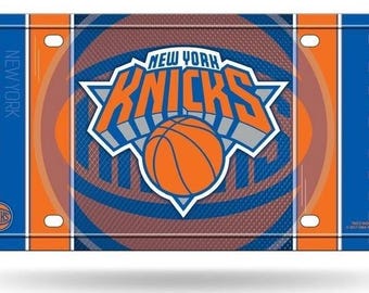 New York Knicks Metal Auto Tag License Plate, 6x12 Inch