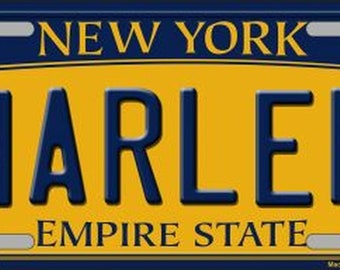 Placa de licença HARLEM Nova York