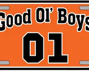 Good Ol Boys Dukes of Hazzard Placa de licença de metal novidade