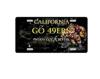 Go 49ers Wer hat's besser? Neuheit Nummernschild Stil Zeichen