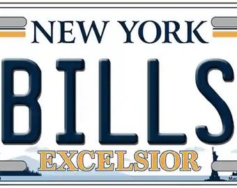Bills Buffalo NY Excelsior Novelty Nummernschild