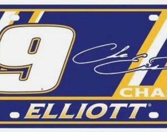 Chase Elllot Rico #9 Hendrick Motorsports Nascar License Plate