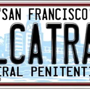 Alcatraz All Metal  License Plate / Sign