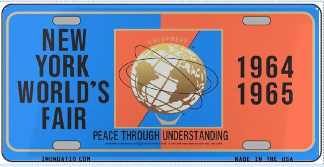 1964 NY Worlds Fair License Plate Replica - Etsy