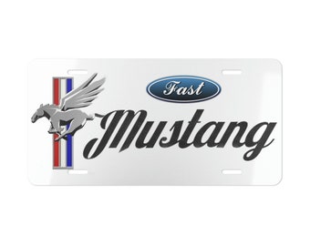 Placa de licença personalizada do Mustang Fast
