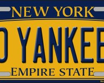 Placa de metal decorativa "Go Yankees"