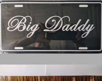 Placa de Licença Metálica "Big Daddy"