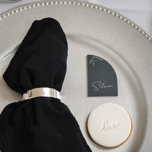 Platzkarten Namenskarten Namensschild Lasergravur Holz, Acryl Hochzeit, individuell, nachhaltig individuell personalisiert schlicht elegant