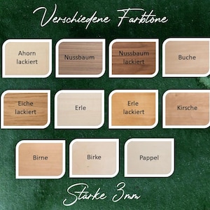 Schriftzug Tischnummern Acryl Holz für Tischnummern z.B. für Stein DIY Hochzeit Dekoration verschiedene Schriftarten immagine 8
