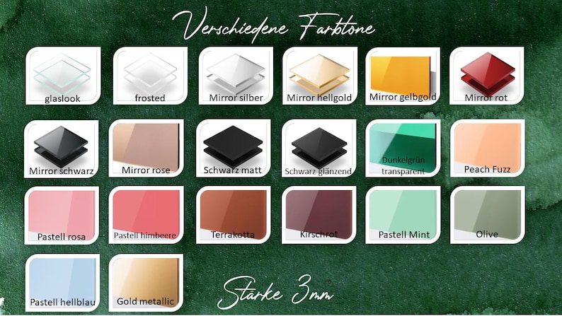 Schriftzug Tischnummern Acryl Holz für Tischnummern z.B. für Stein DIY Hochzeit Dekoration verschiedene Schriftarten immagine 7