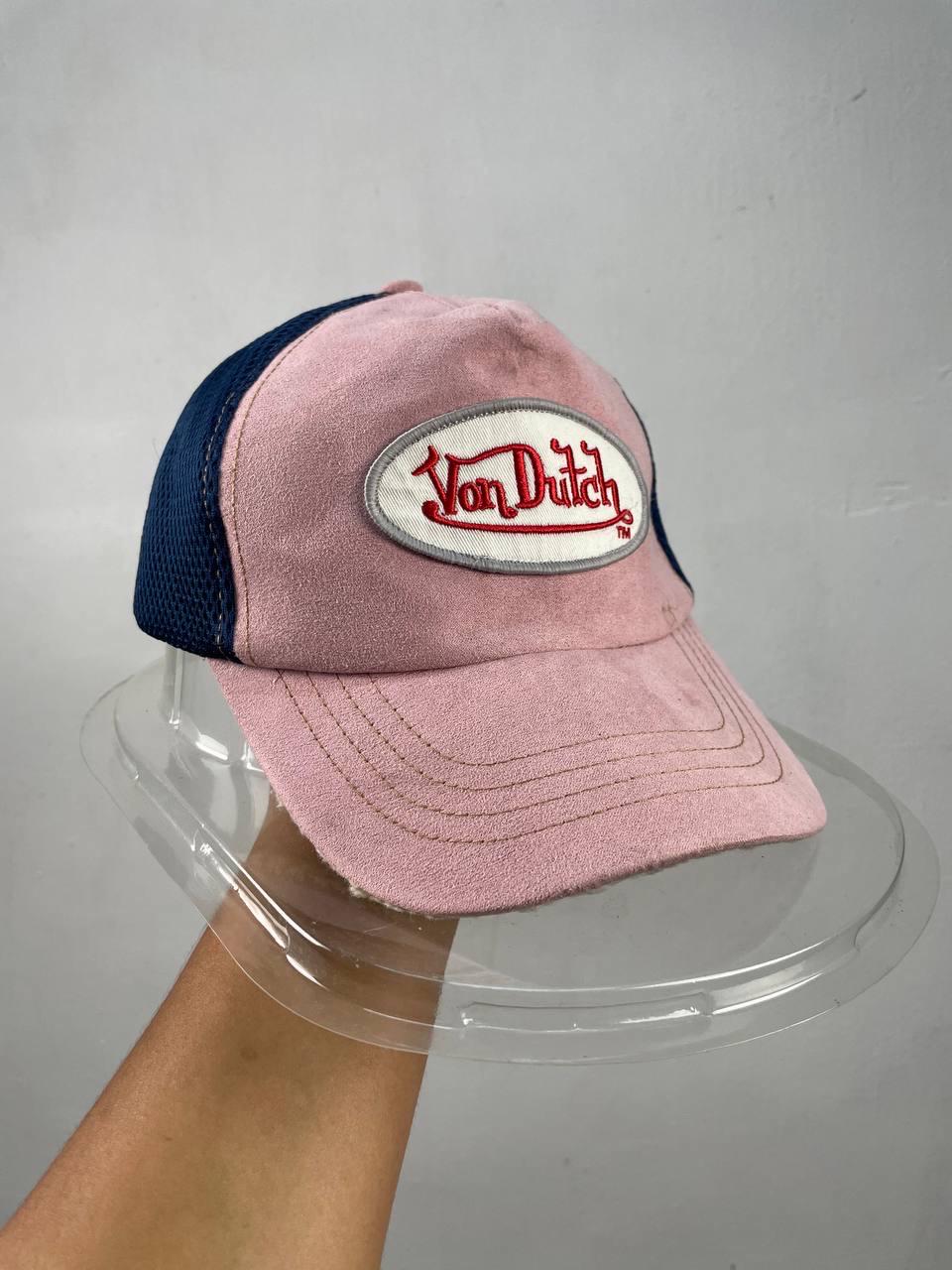 今だけ！Von Dutch リバースロゴ ベルベット トラッカー キャップY2K Von Dutch Trucker - Etsy