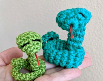 Mini Coiled Snake Crochet Amigurumi Pattern