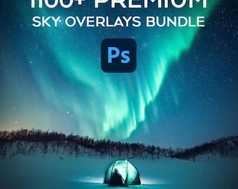 1200 Photoshop Sky Overlays| Sky Overlays Day Night Summer Spring Autumn  Winter All Weather| Created by Professional