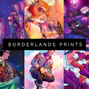 Large Borderlands Postcard Prints