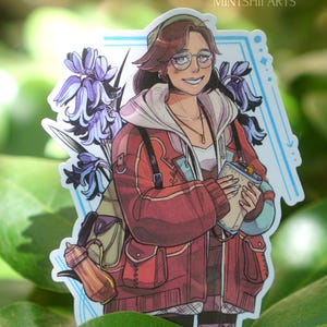 Alma The Handler | Monster Hunter Wilds, Large Character Laminated Sticker, Avis Unit