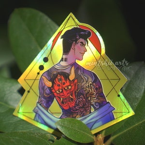 Katagawa Sticker Gold-Holo Vinyl, Laptop Decal
