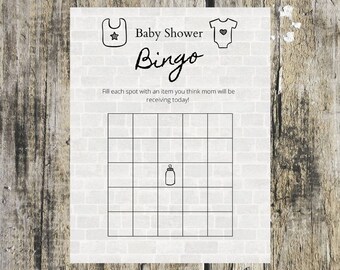 Baby Shower BINGO Card Patterns for Really Fun BINGO Games - Etsy