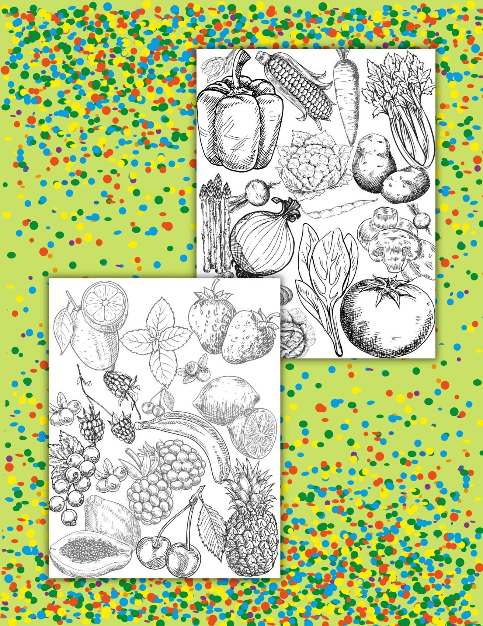 Oodles of Doodles Printable Coloring Pages for Kids and - Etsy