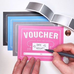 Scratch Off Gift Card Set, Gift Coupon, Gift Voucher, Graduation Gift, Birthday Gift, Love Coupon, Birthday Gift, DIY Gift, Gift Card