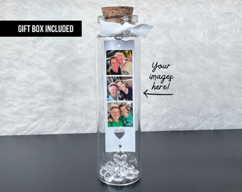 Personalized Photo Message in a Bottle: Custom Keepsake Gift