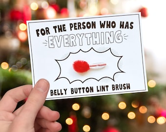 Belly Button Lint Brush, Prank Gift, Gift for Him, Birthday Gift, Gag Gift, Joke Gift, Funny Novelty Gift, Secret Santa, Stocking Stuffer