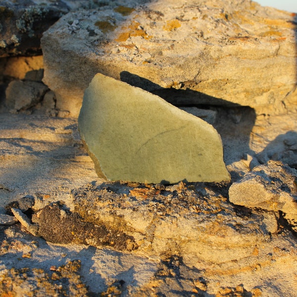 Wyoming Sage Jade Slab, rough