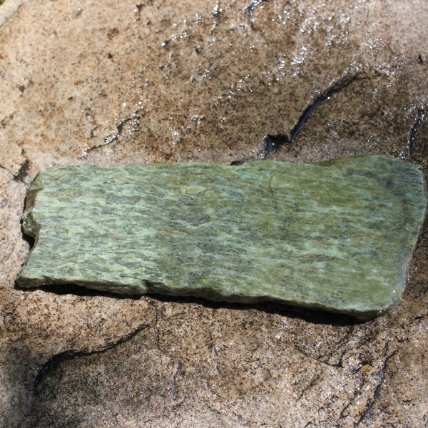 Wyoming Snowflake Jade Slab, rough