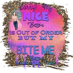 Sorry my nice button is niet in orde, maar mijn Bite-knop werkt prima