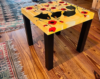 crows and poppies table