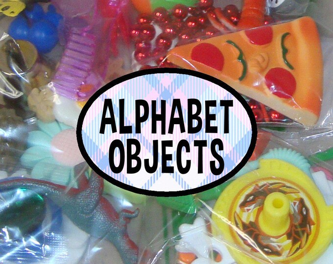 78 Alphabet Objects, Literacy Center, Phonics, Reading, Alphabet ...