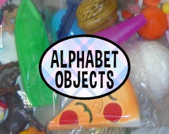78 objetos del alfabeto, 3 por letra, centro de alfabetización, fonética, lectura, miniaturas del abecedario, preescolar, jardín de infancia, baratijas, regalo infantil