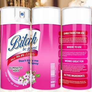 Bi*ch Be Gone 20oz Skinny Tumbler with straw and lid