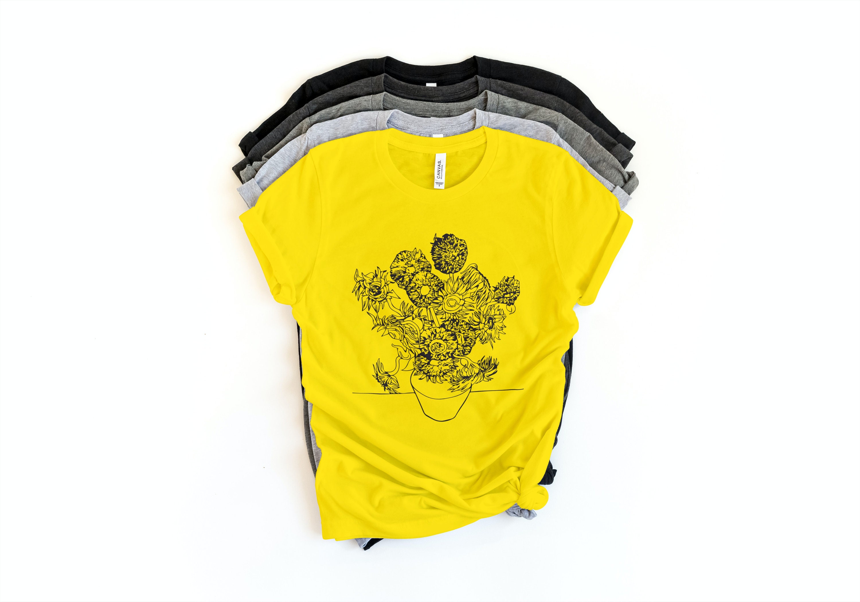 Sunflowers Vincent Van Gogh Famous Painting Classic Art Etsy