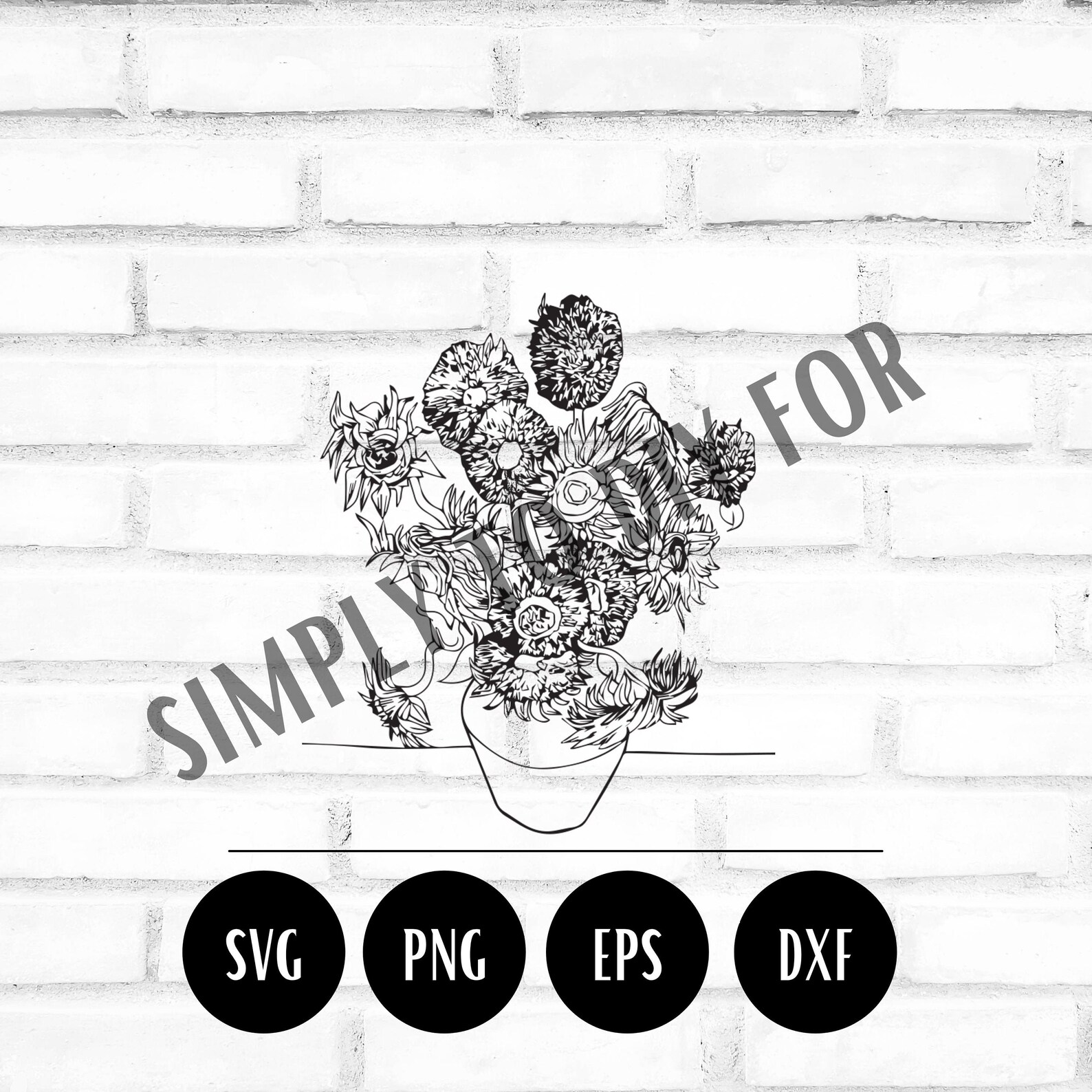 Sunflowers Vincent Van Gogh Famous Painting Classic Art Etsy