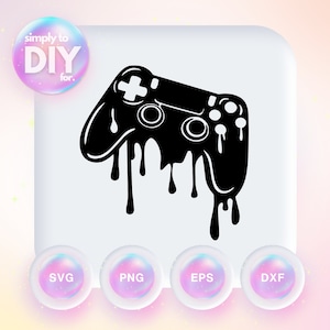 Videospiel Controller - Gamer Kid - Cooles Geschenk - SVG DXF eps png Schnitt Dateien - Cricut - Vinyl Schnitt - Print Datei - Download