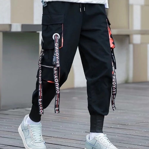 Straps Techwear Pants Steampunk Cargo Pants Gothic Joggers - Etsy