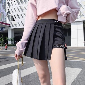 Half Pleated Mini Skirt 4 Colors  Megoosta Fashion