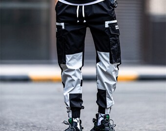 Lettering Cargo Pants Cyberpunk - Etsy 