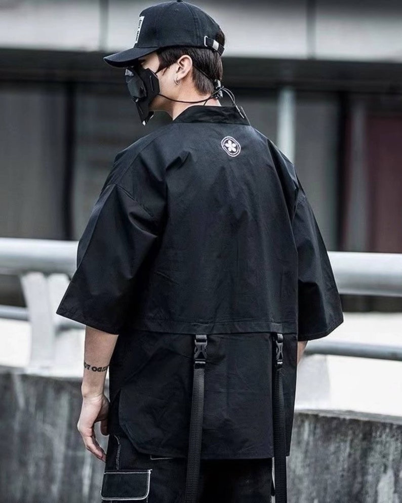 Black Fashion Techwear Shirt Techwear Lady Oversize Japanese - Etsy