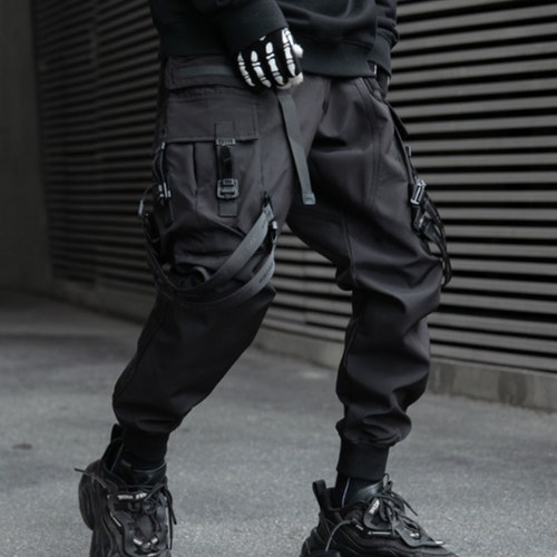 Men's Techwear Pants Cyberpunk Cargo Streetwear Pants - Etsy