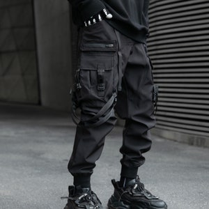 Men's Techwear Pants Cyberpunk Cargo Streetwear Pants - Etsy