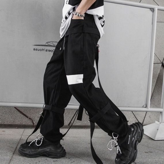 Goth Straps Techwear Pants Darkwear 