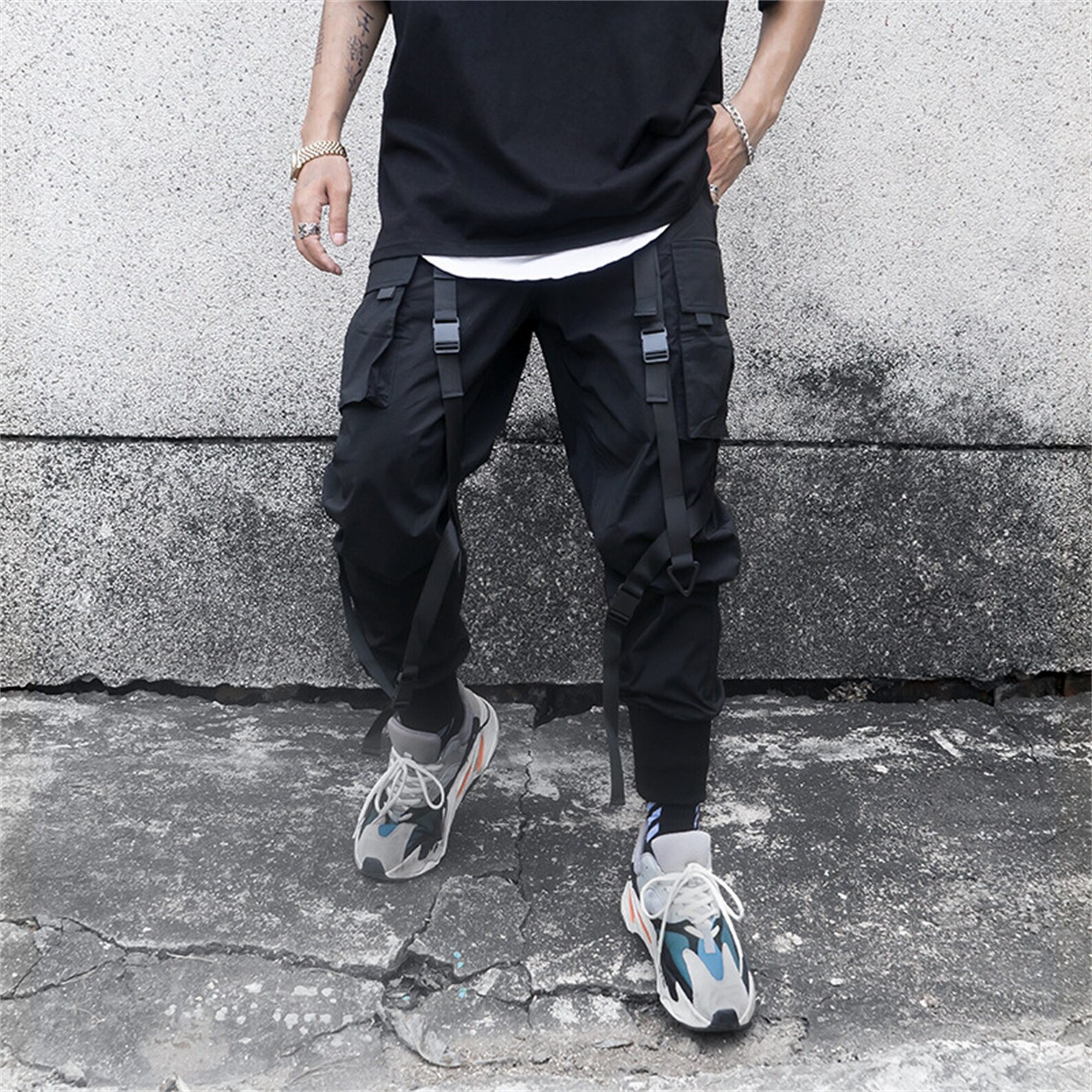 Warcore Techwear Pants Harness Cargo Pants Gothic Trousers | Etsy