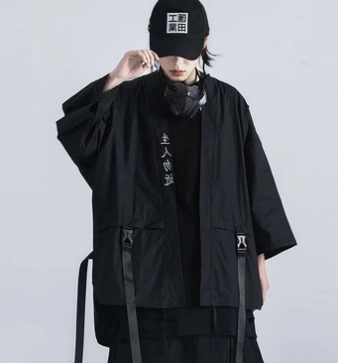 Black Fashion Techwear Shirt Techwear Lady Oversize Japanese - Etsy UK