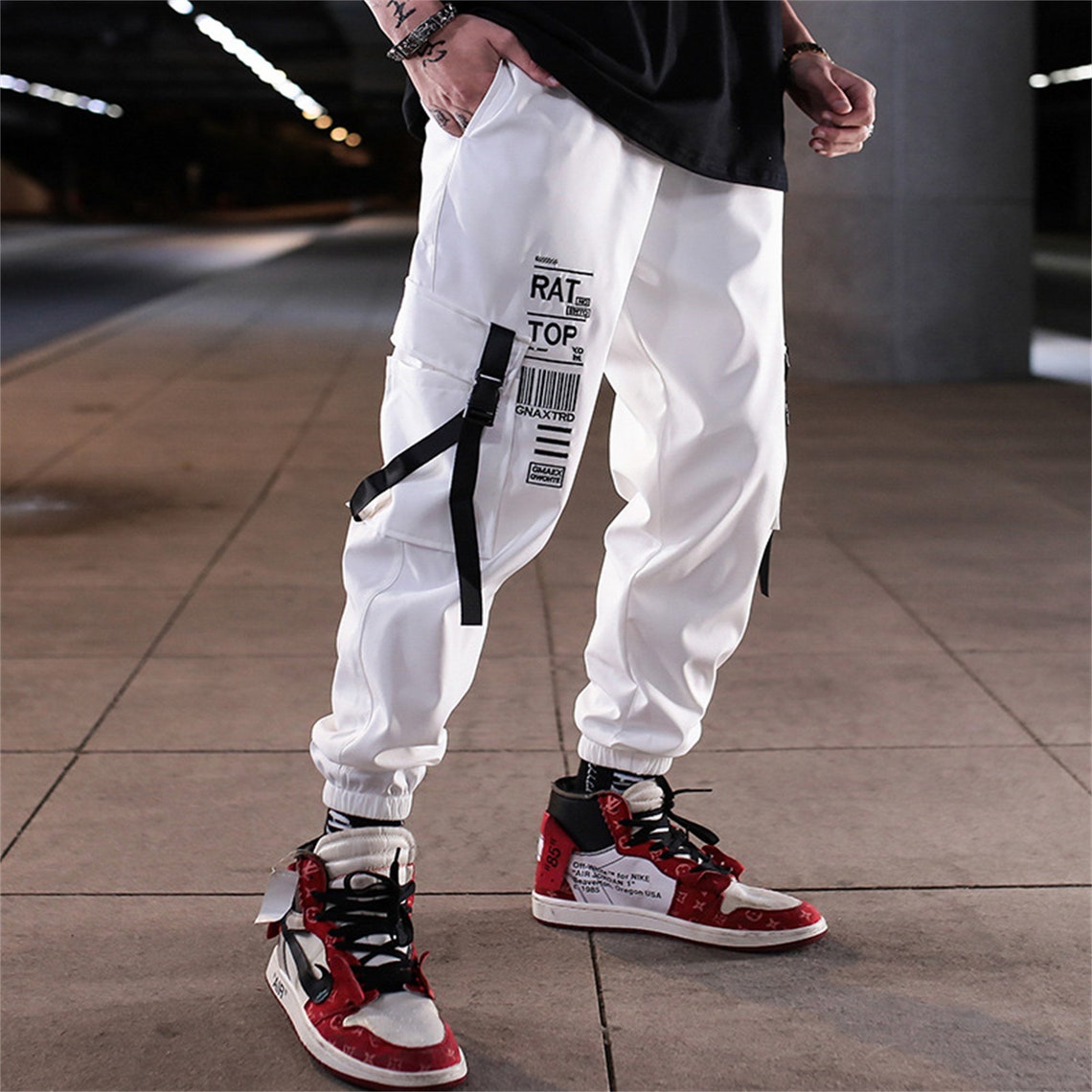 Cyberpunk Letters Techwear Japanese Men's Streetwear - Etsy Canada